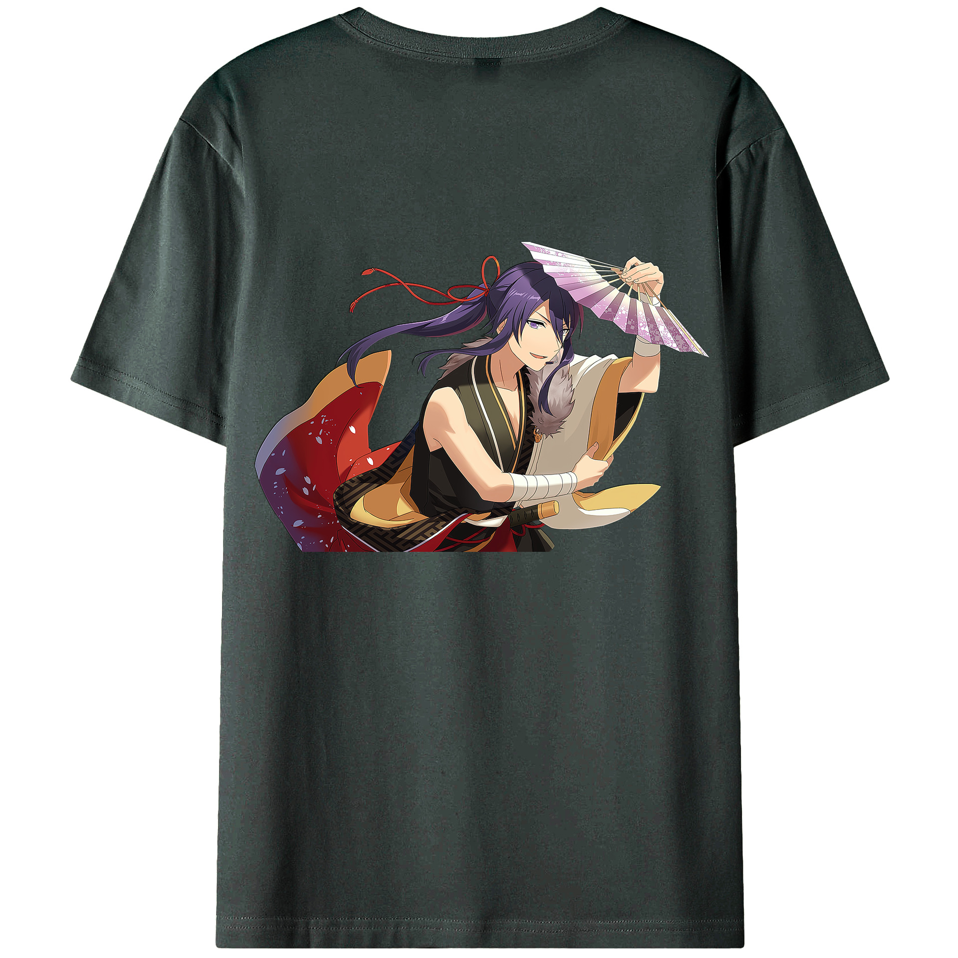 （画像用） あんさんぶるスターズ! Ensemble Stars 綿100％ メンズ半袖Tシャツ（バックプリント） 通気性